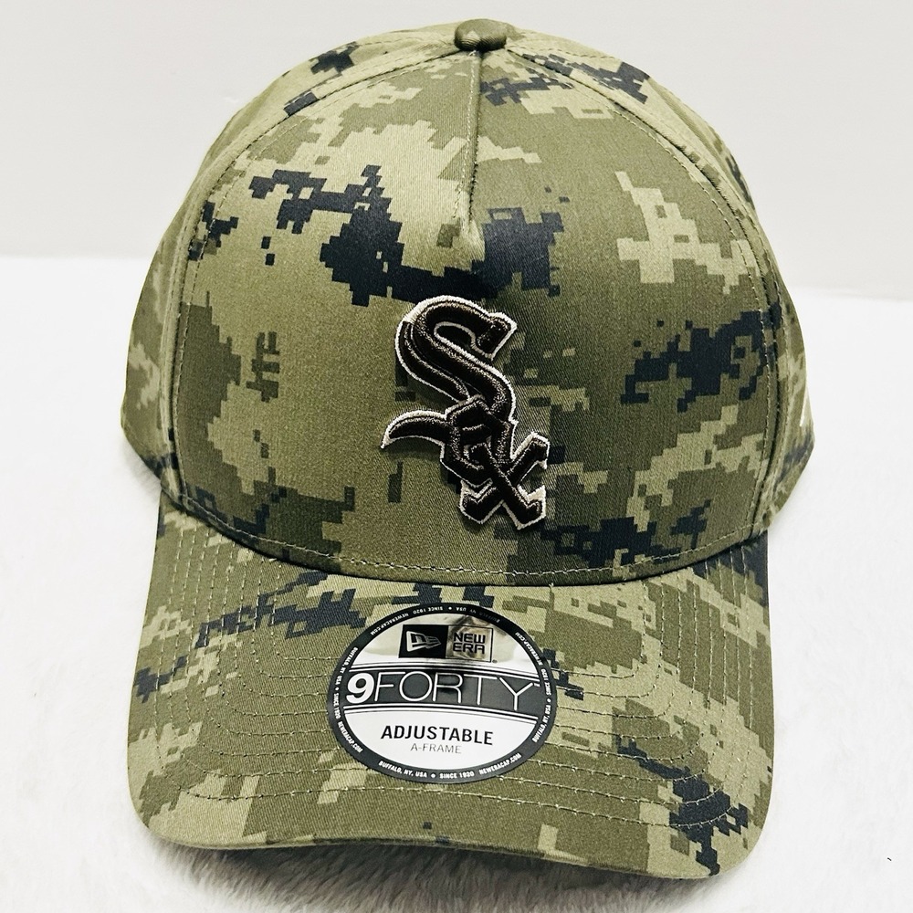 New Era Chicago White Sox Digital Camo A-Frame 9FORTY Hat Cap Adjustable Green - Picture 2 of 5
